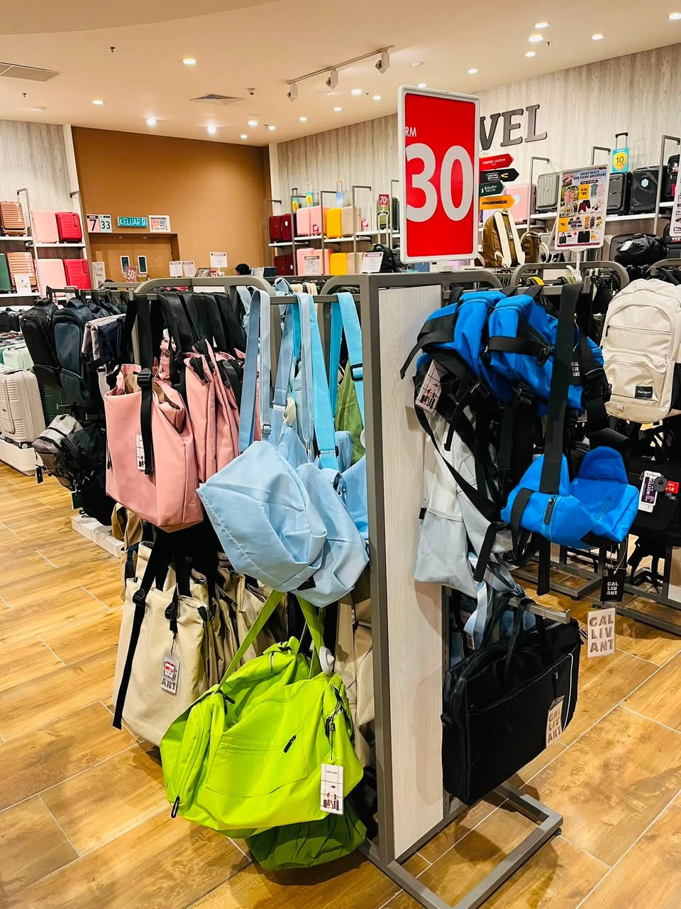 Bag Clearance Sale at AEON Tebrau City: Bags from RM15 to RM100