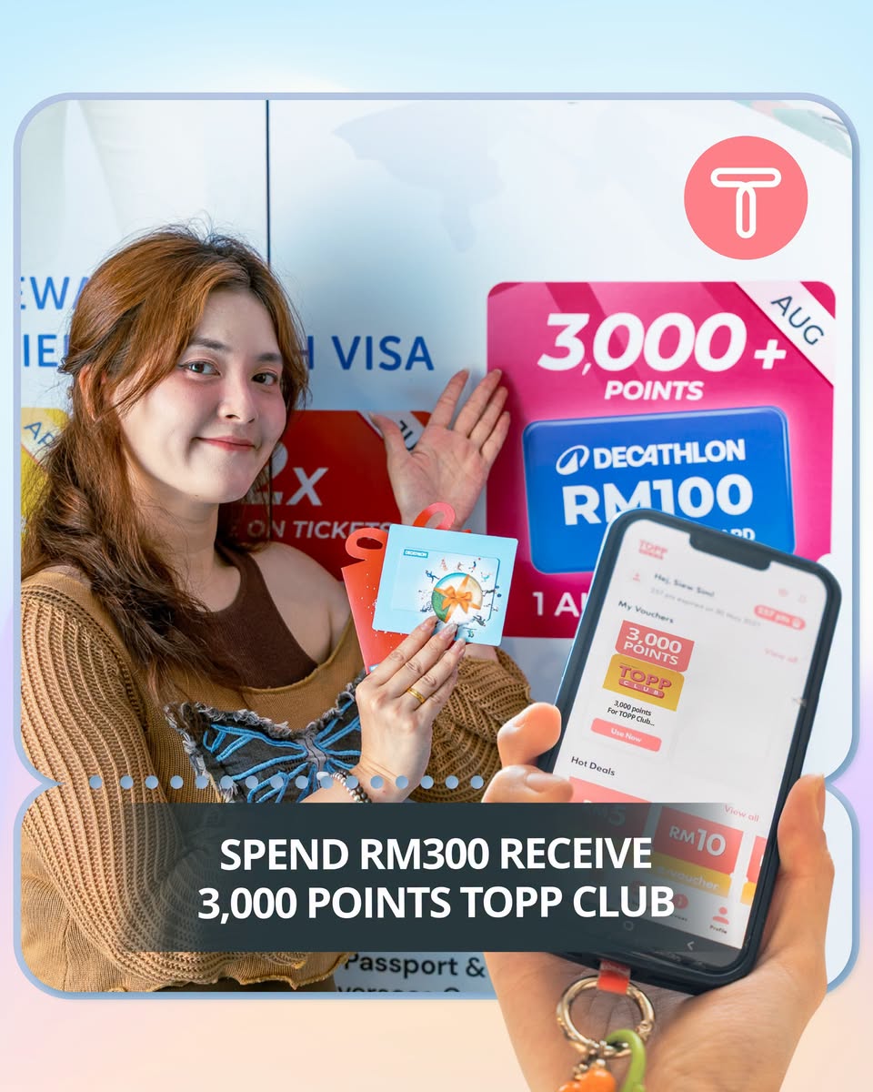 TOPP Club points and Decathlon voucher on mobile app