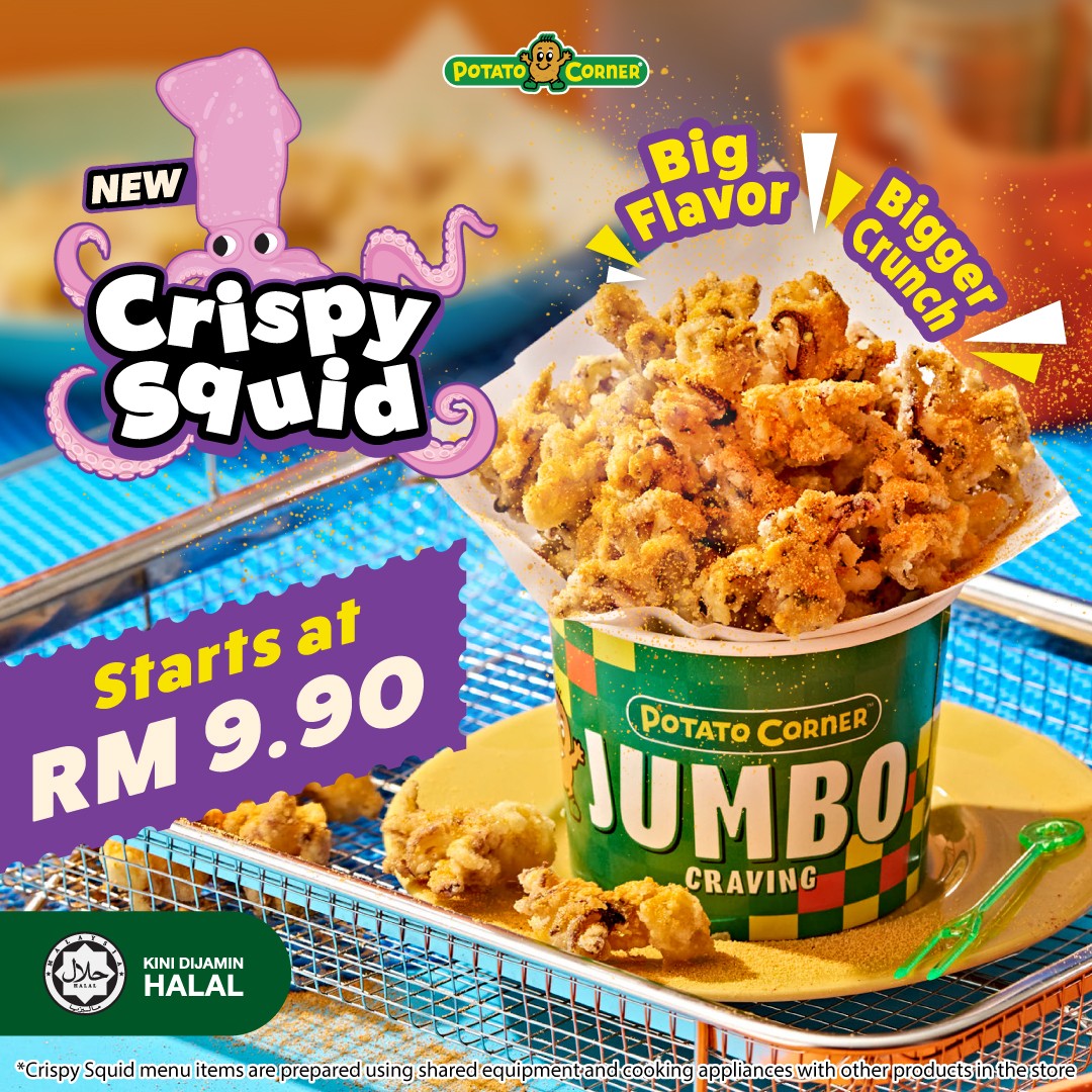 Crispy Squid: New at Potato Corner! Big Flavor, Crunch