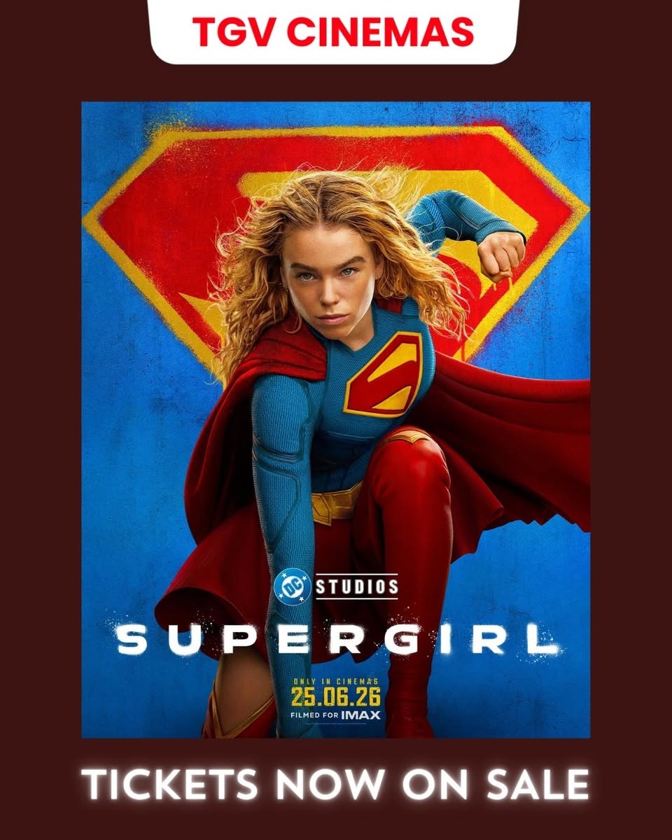 Supergirl movie tickets on sale at TGV Cinemas Toppen