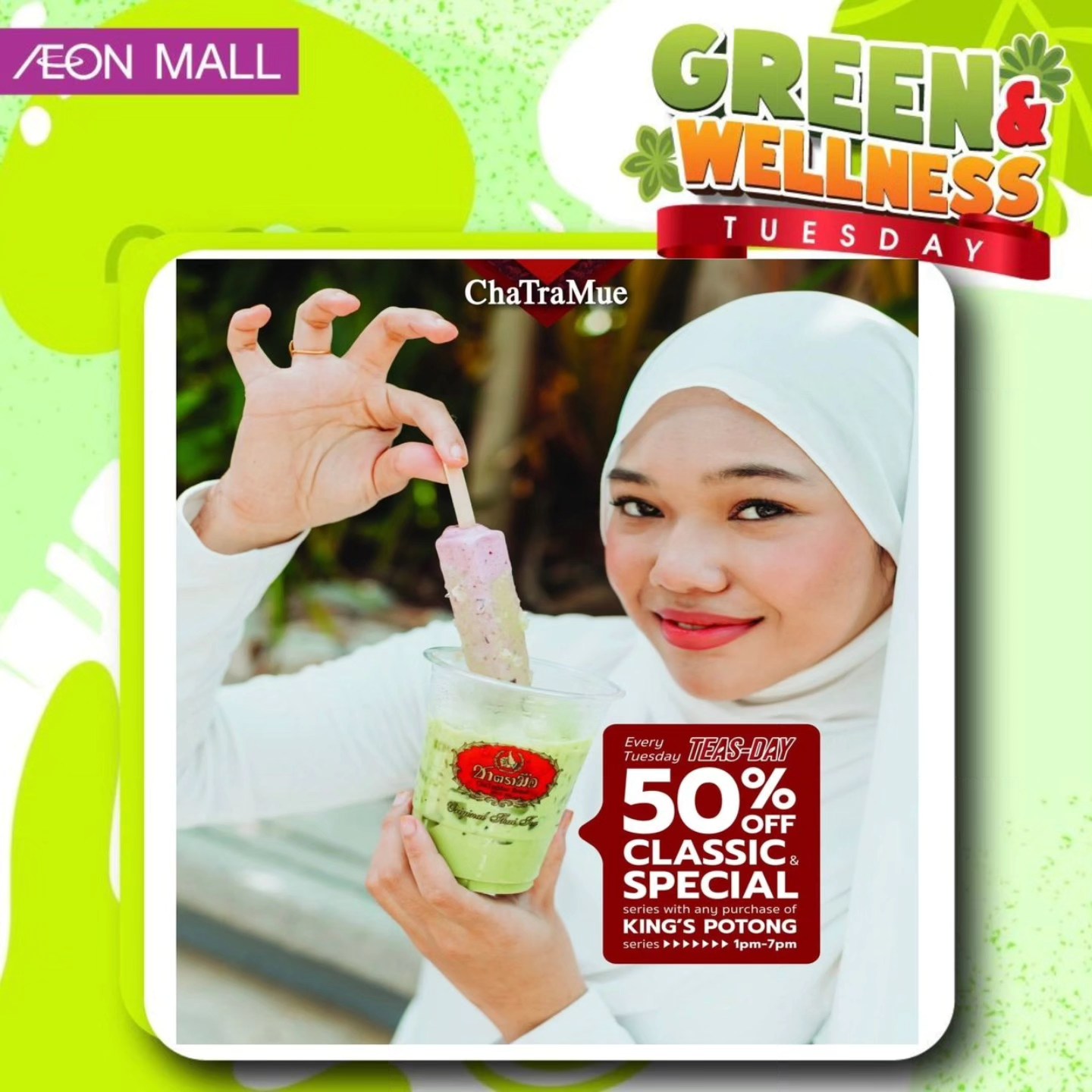A variety of products highlighting daily promotions.