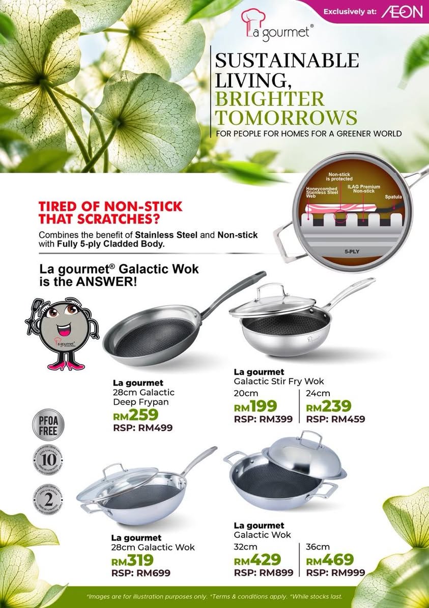 La gourmet Galactic wok and frypan prices