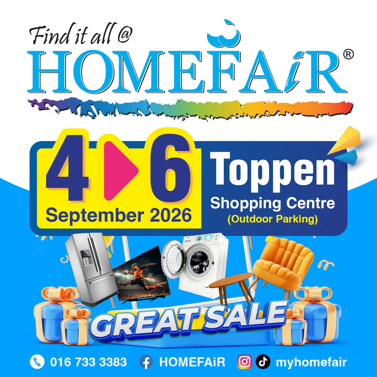 HOMEFAiR Great Sale Returns to Toppen Shopping Centre from 4 to 6 September 2026