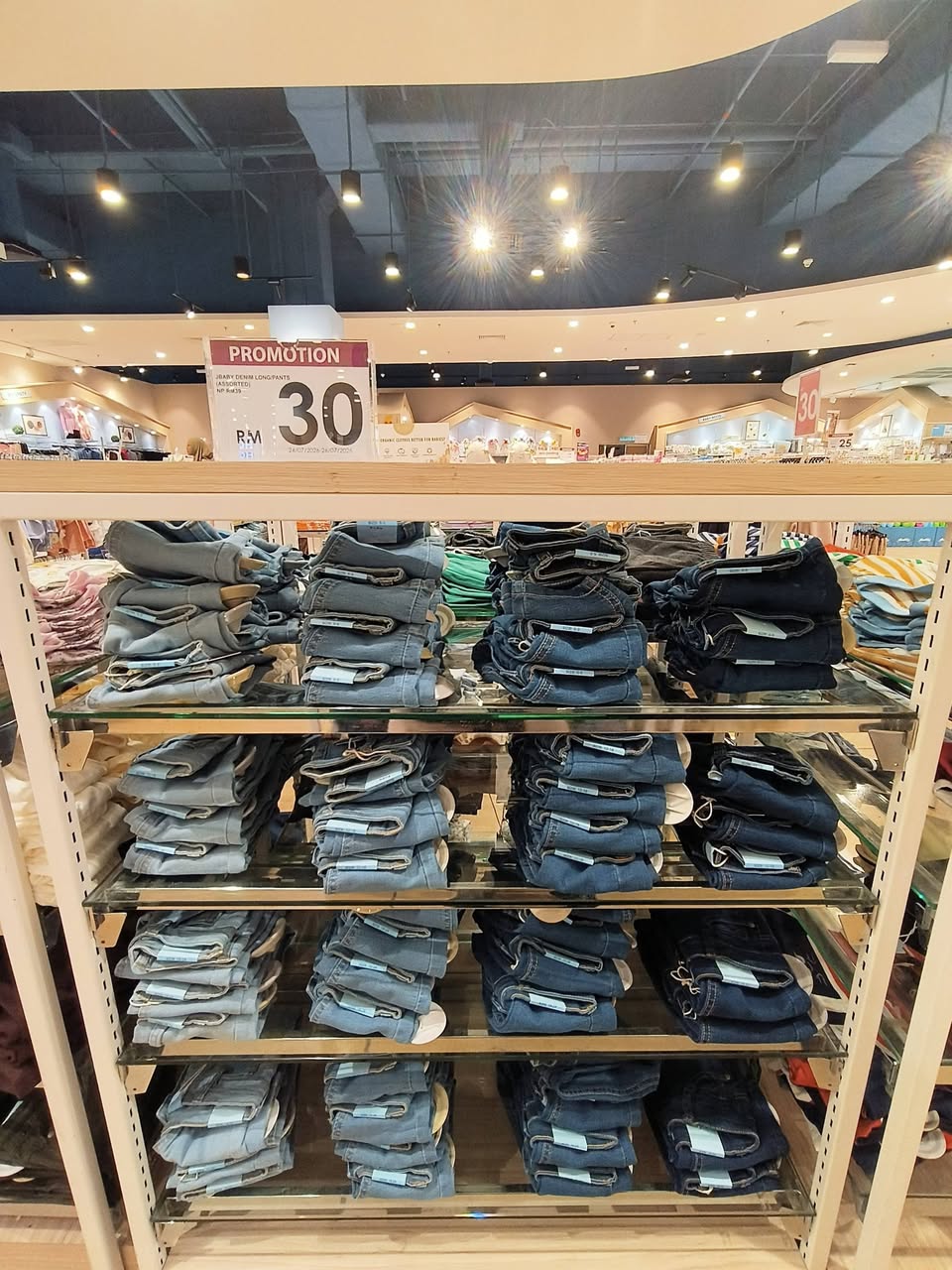 Additional denim jeans on promotion