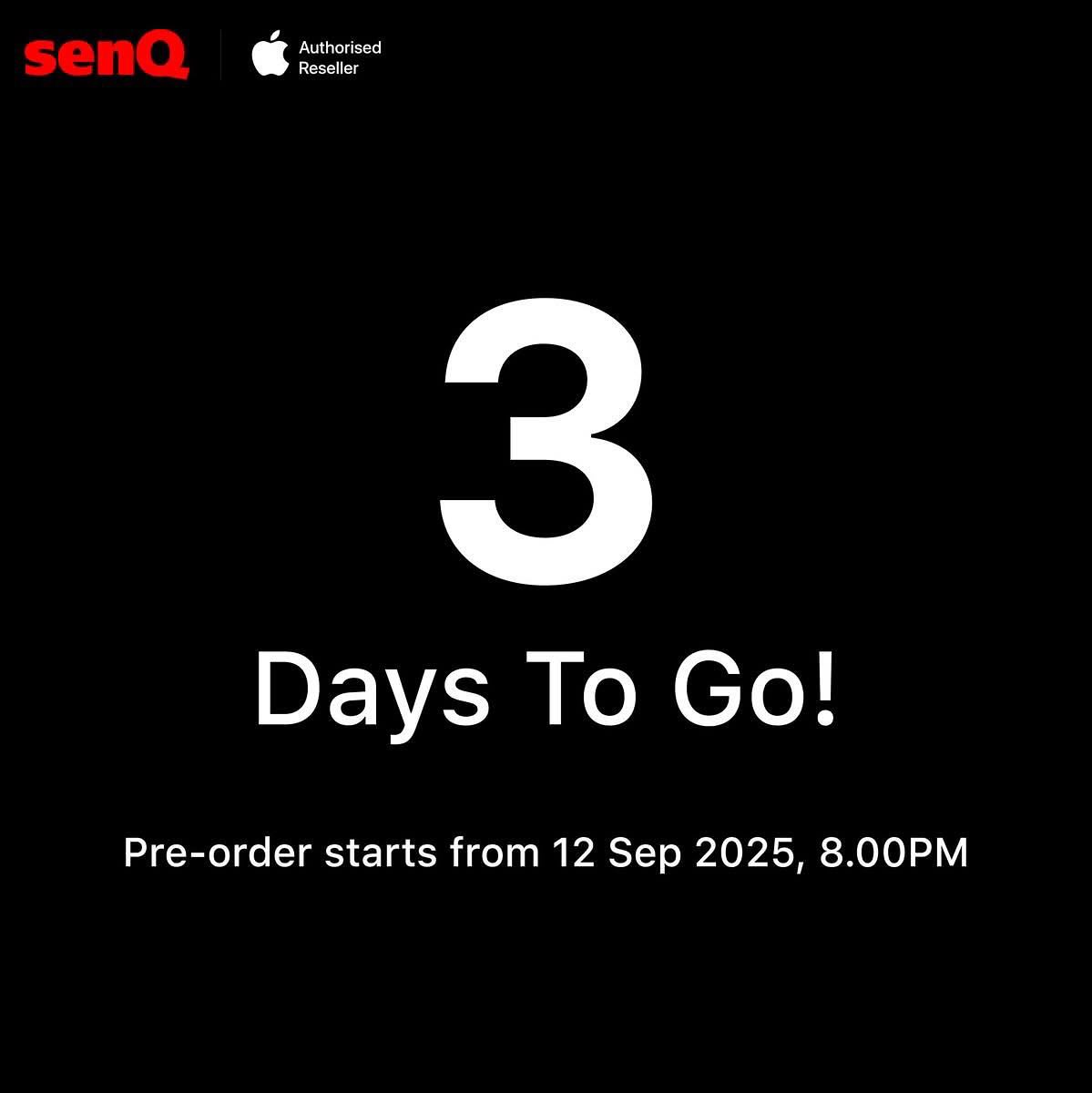 Get Ready: iPhone Pro Pre-Order senQ Sep 12