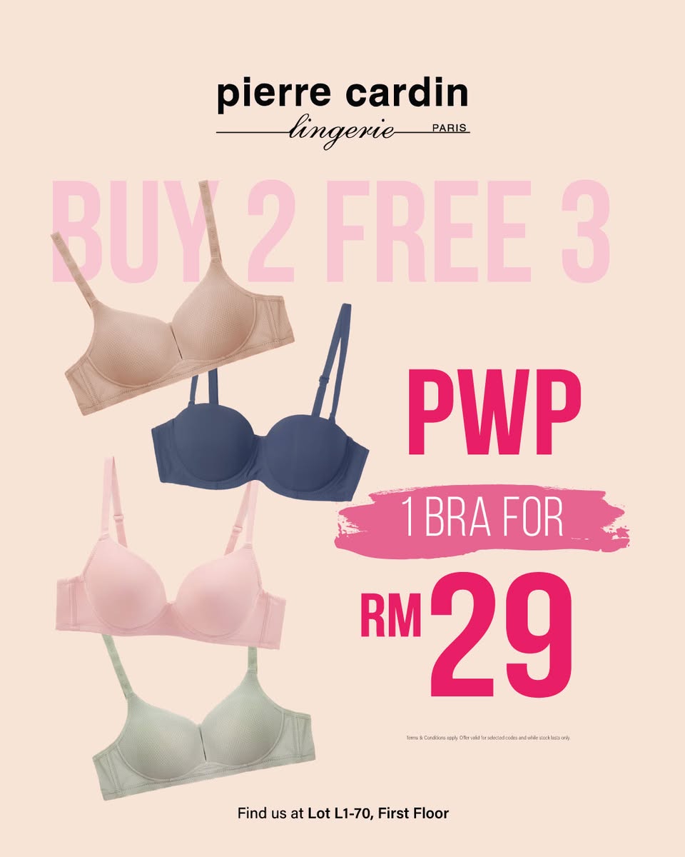 Pierre Cardin lingerie promotion