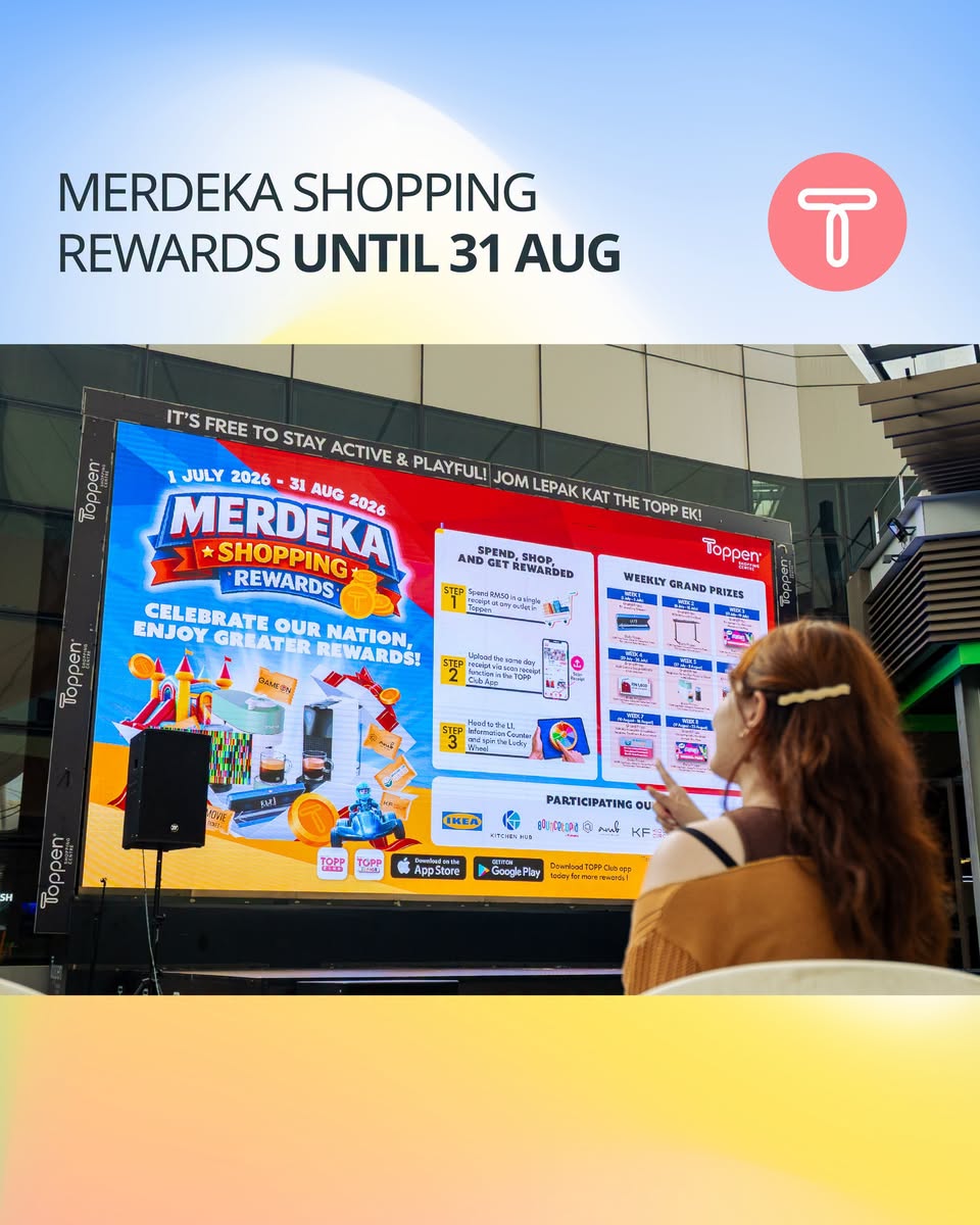 Merdeka Shopping Rewards Topp Eki App promotion