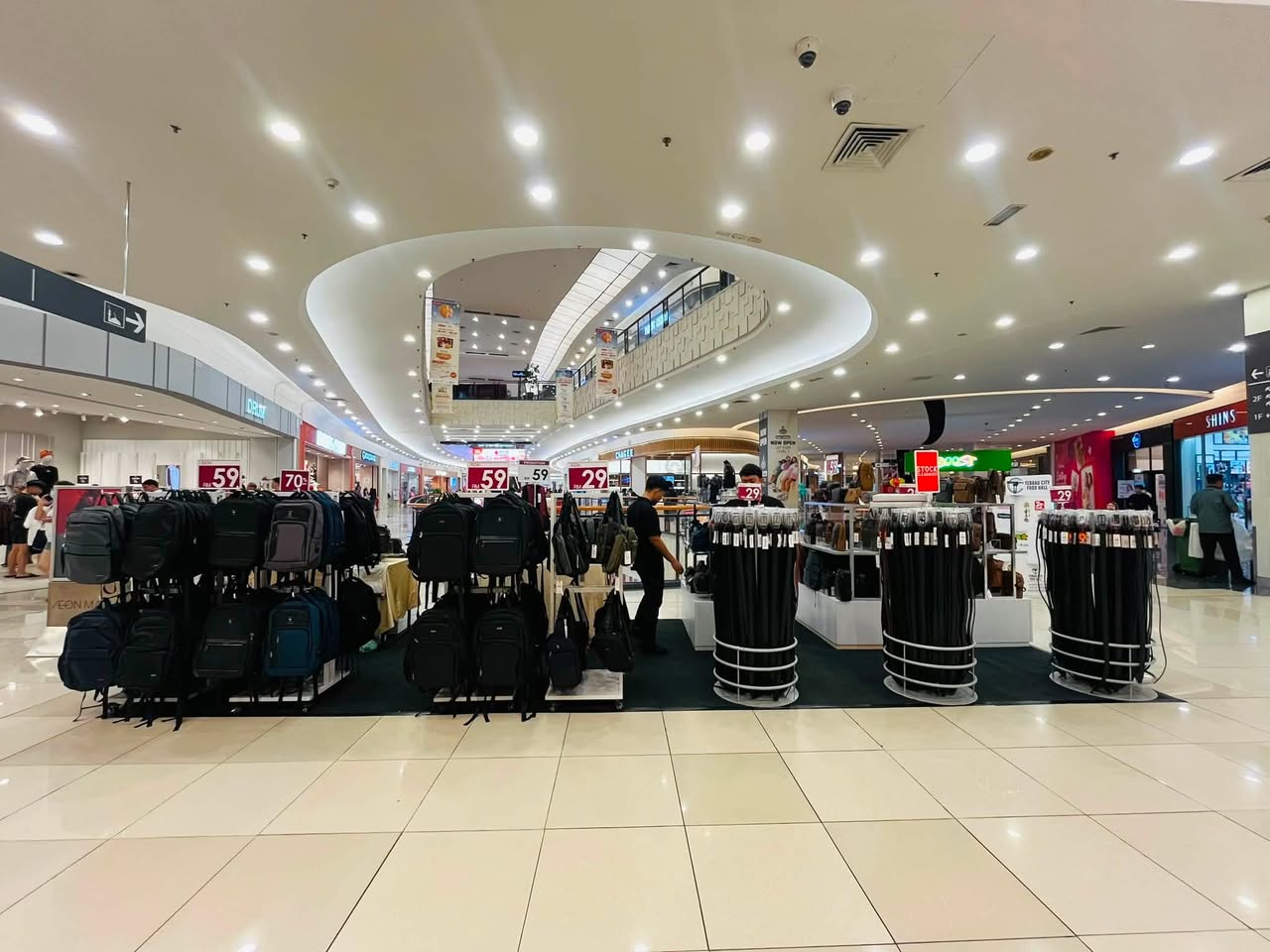 Luggage and backpacks promotion at AEON Tebrau City