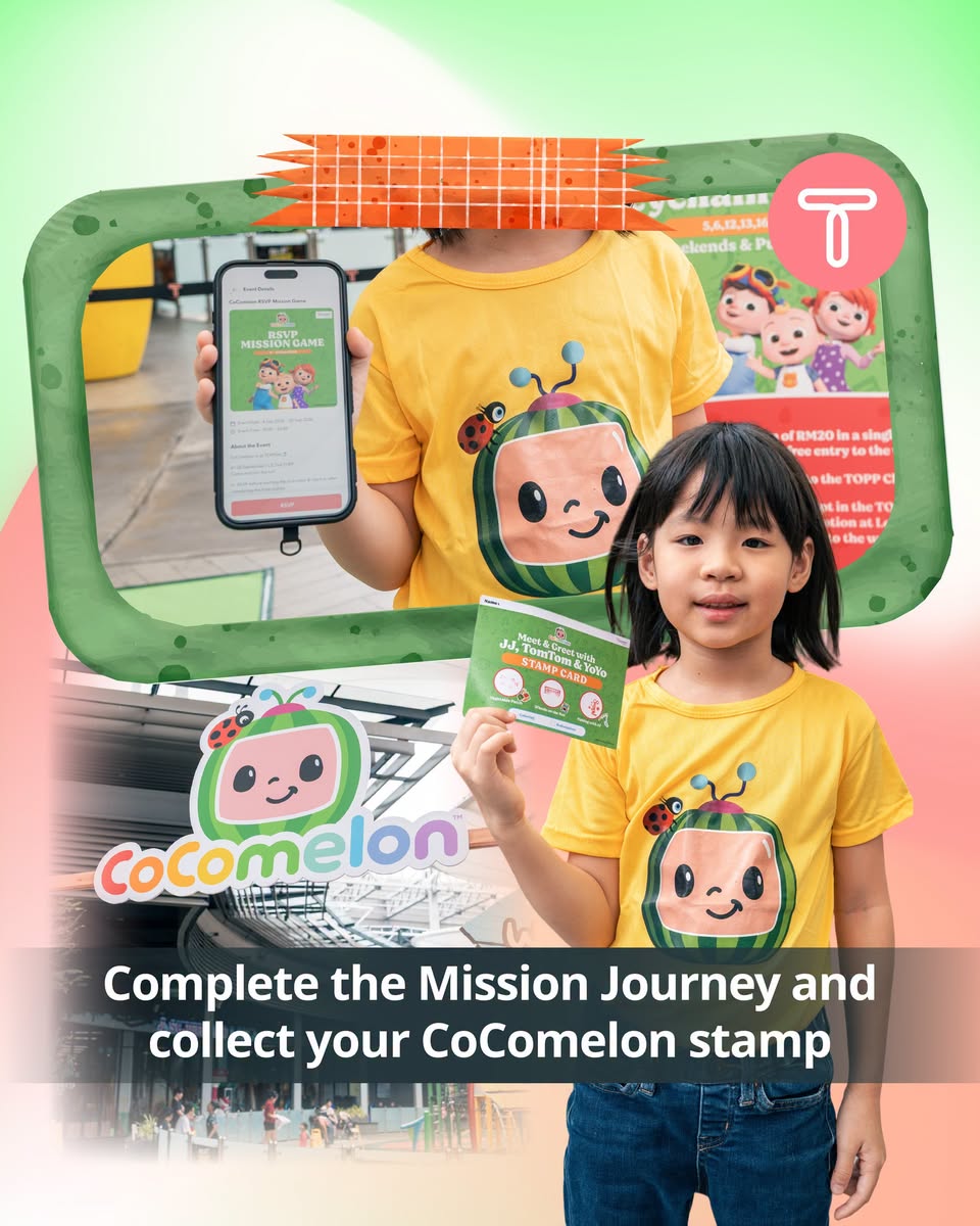 CoComelon Mission Journey stamp collection at TOPPEN