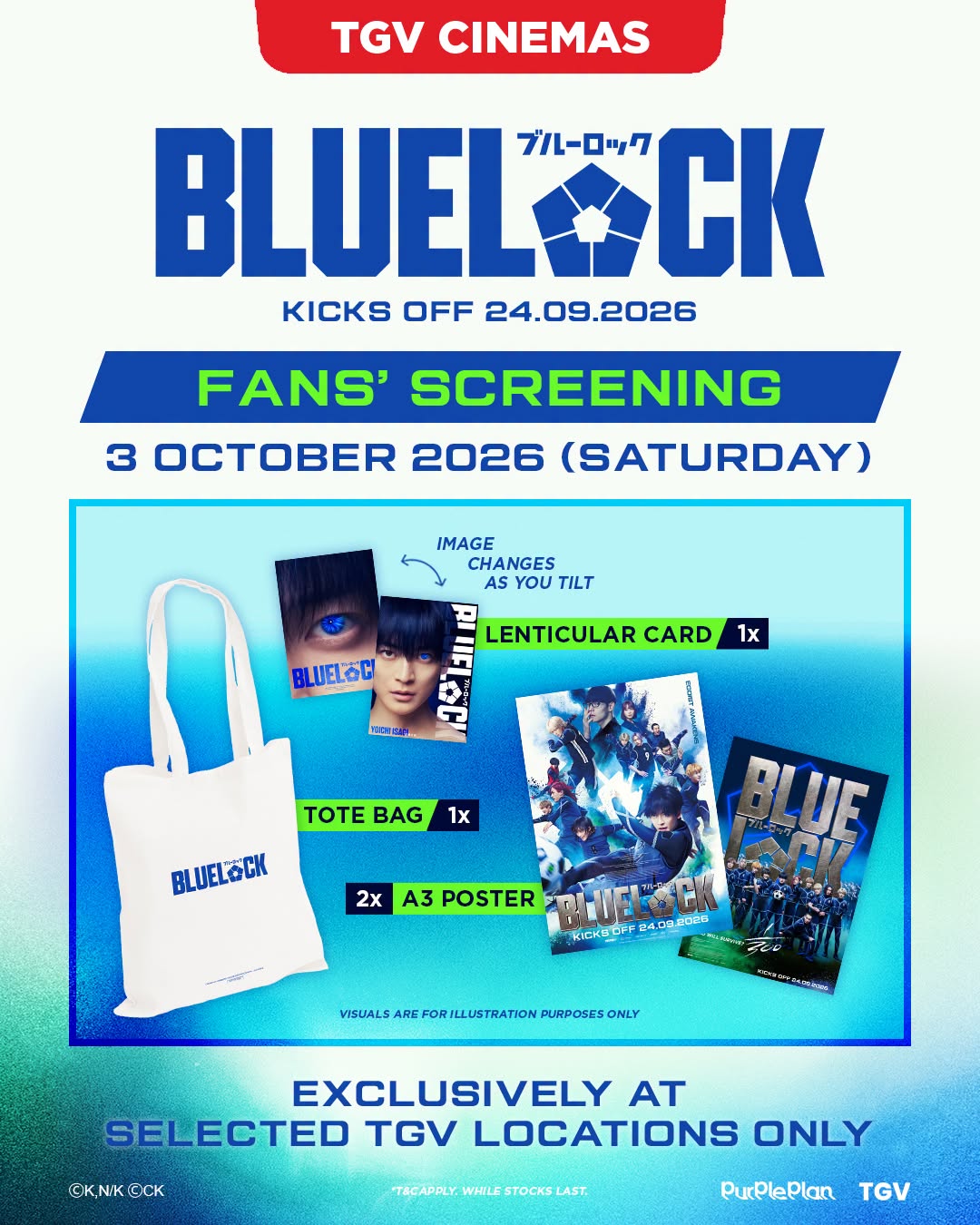 BLUE LOCK Live Action Fans' Screening at TGV Toppen on 3 October