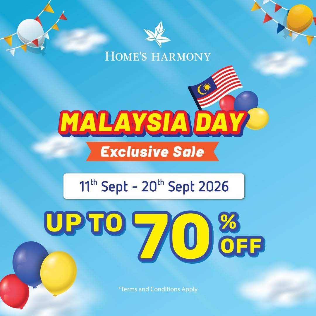 Home's Harmony Malaysia Day Sale at Toppen: Up to 70% Off