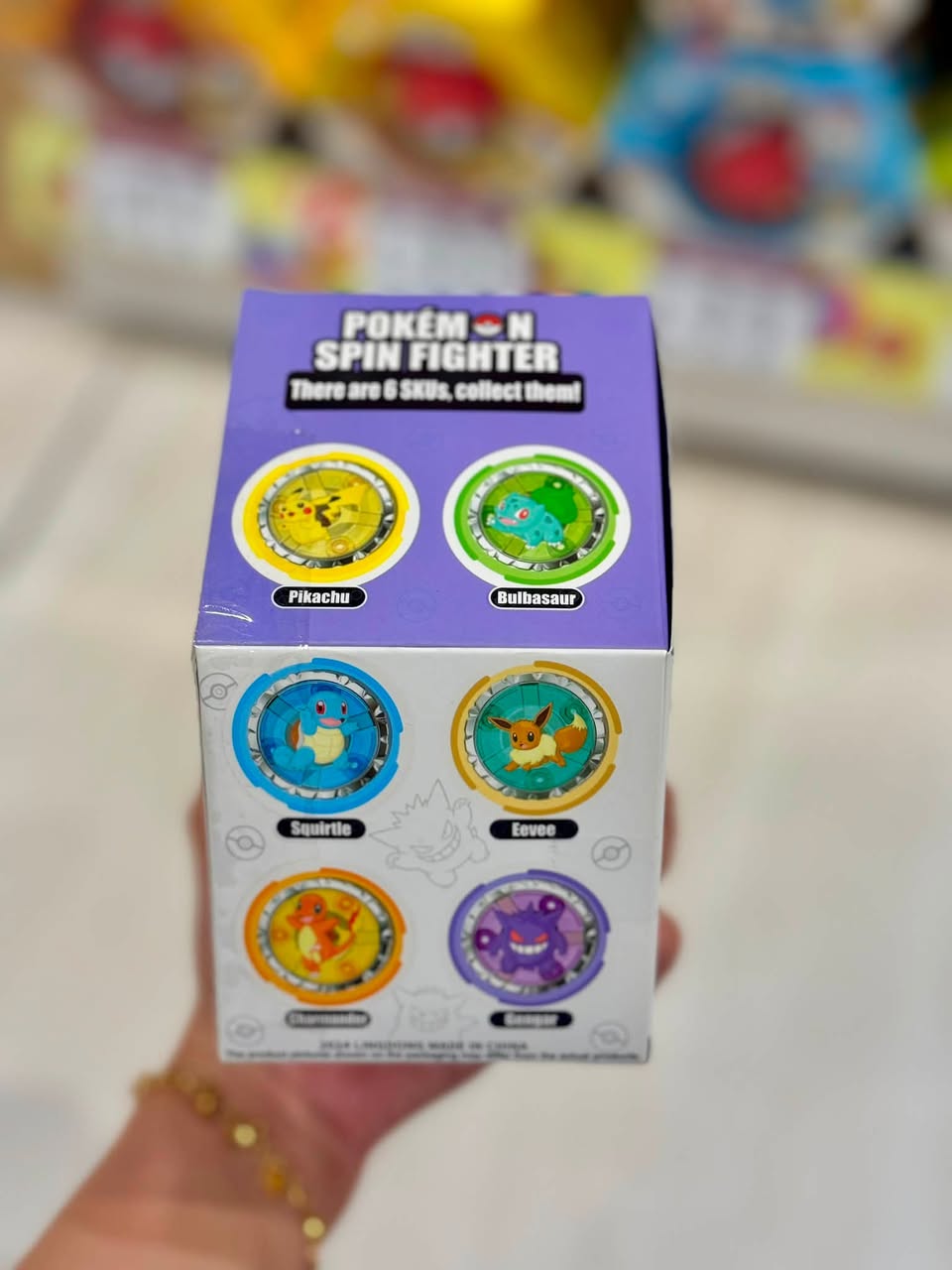 Pokémon Spin Fighter six collectible characters