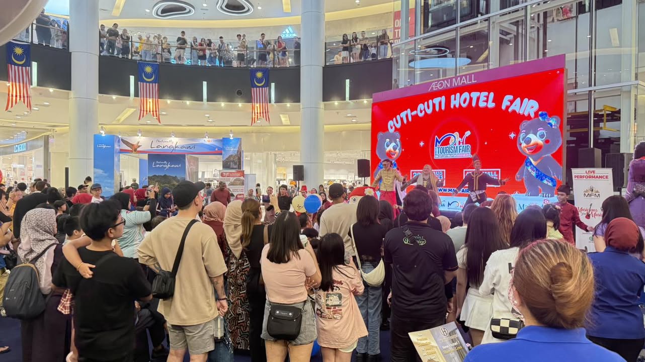 A celebratory atmosphere among participants at the MAH Tourism Fair