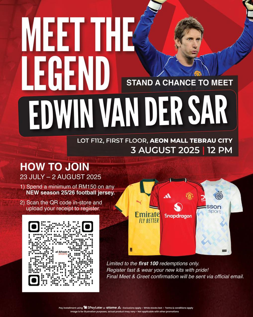 Meet Man Utd Legend Van der Sar in Malaysia!