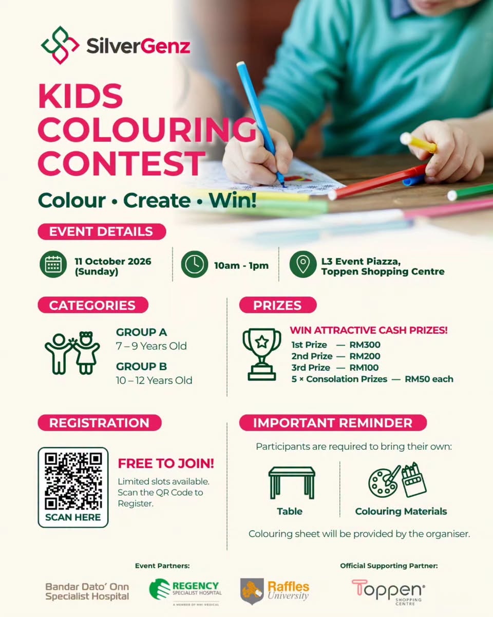 Kids Colouring Contest at Toppen