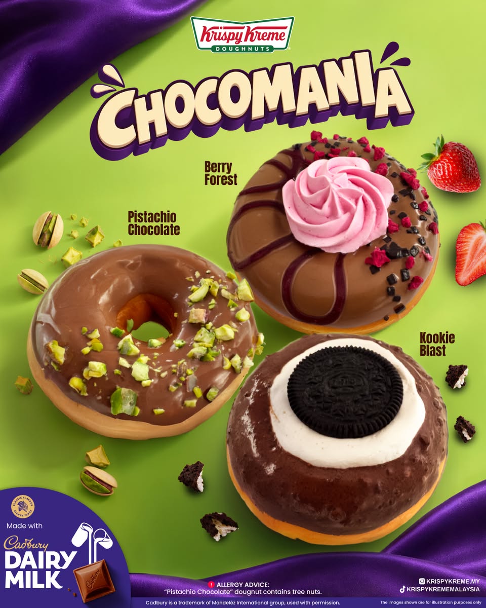 Krispy Kreme Chocomania doughnuts