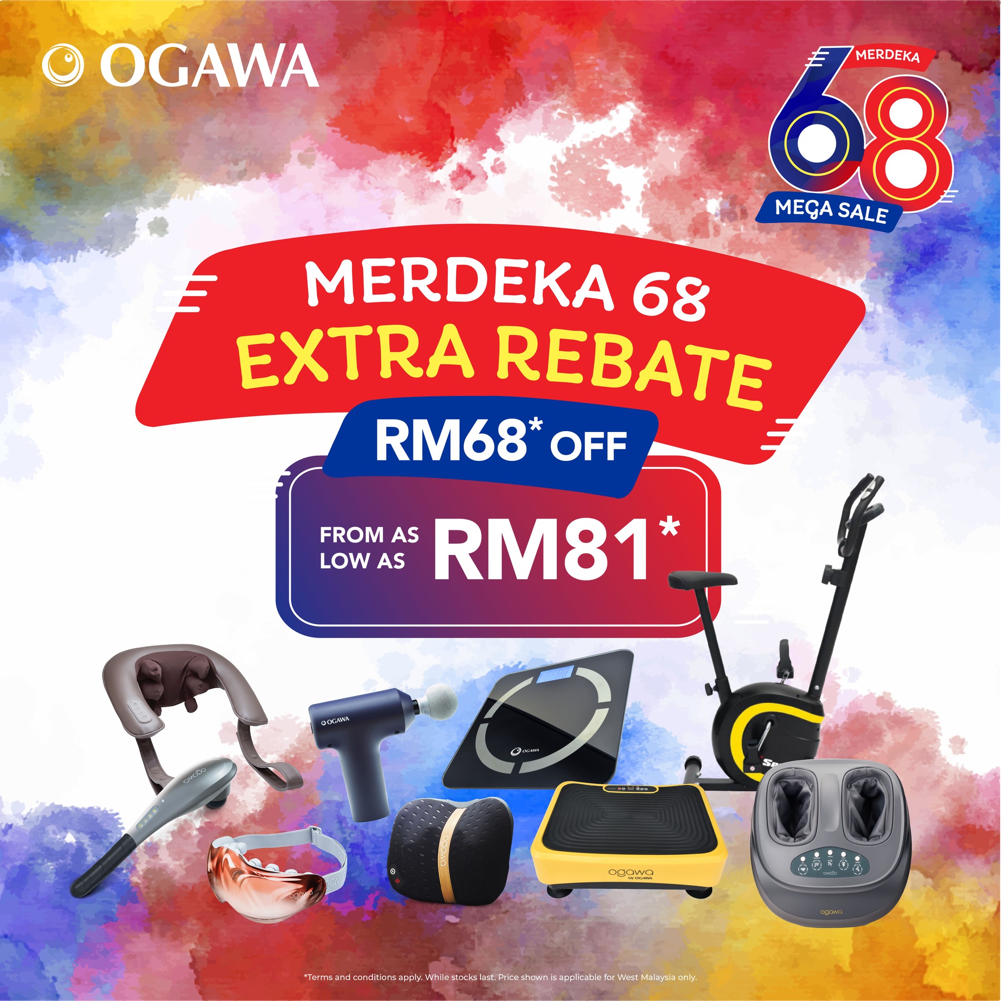 Ogawa Merdeka 68 Mega Sale promotional image