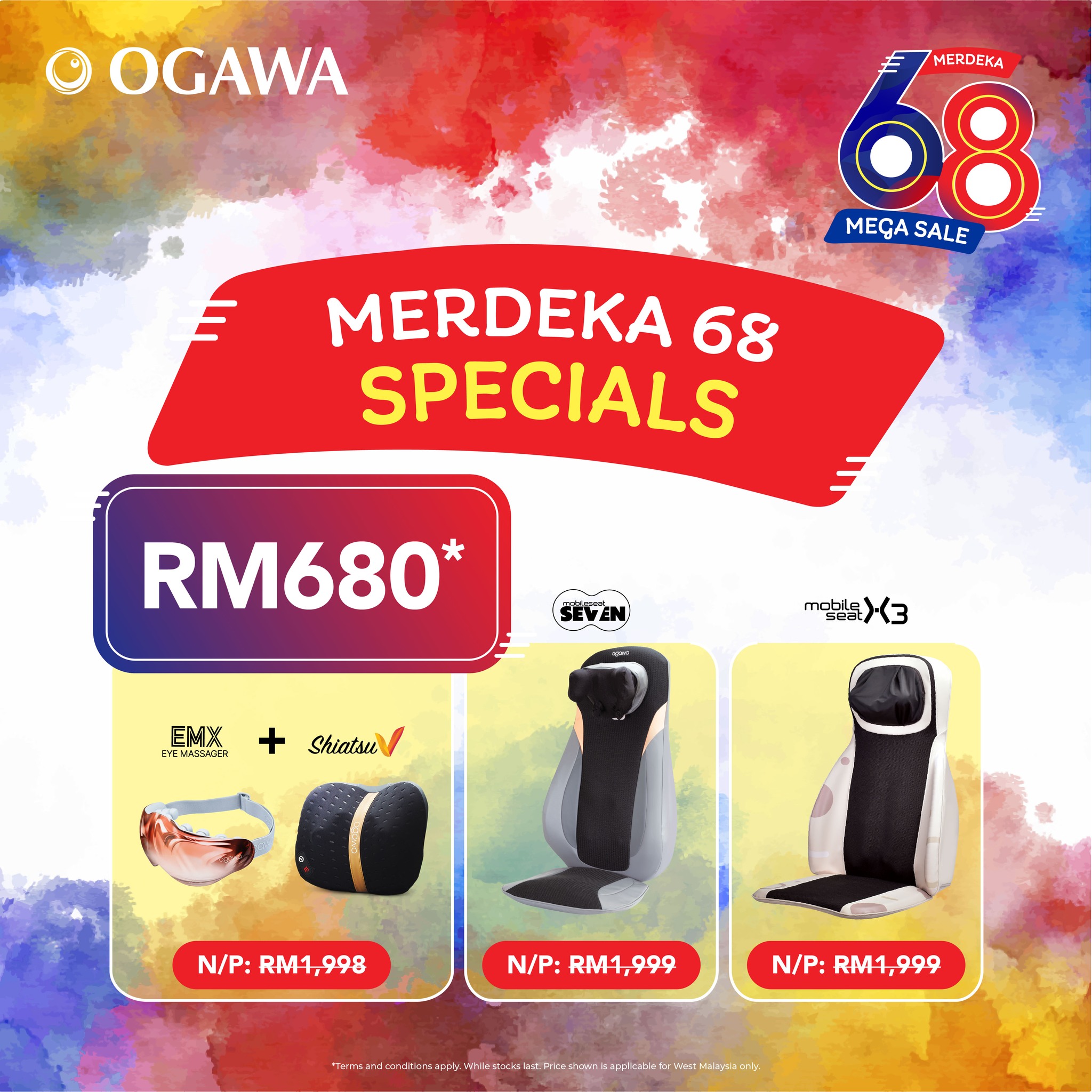 Ogawa Merdeka 68 Mega Sale promotional image