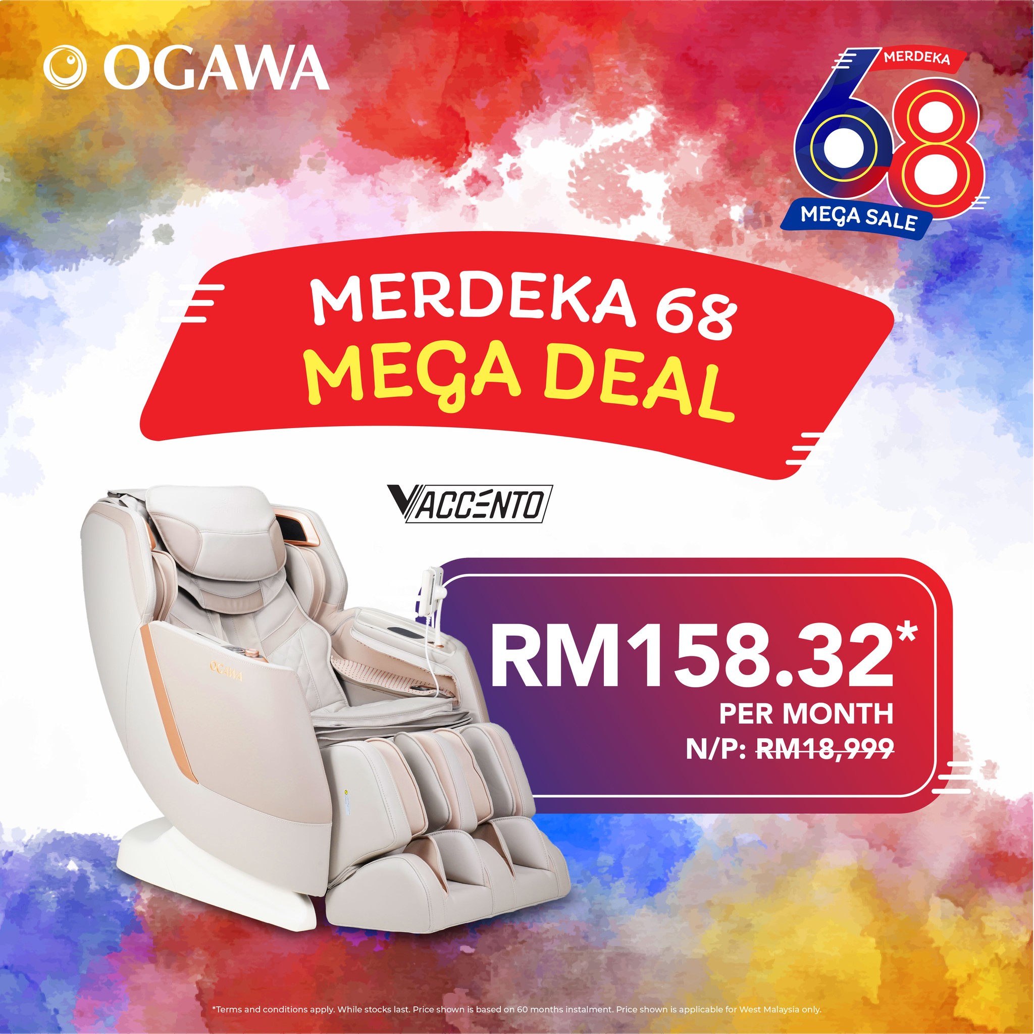 Ogawa Merdeka 68 Mega Sale promotional image