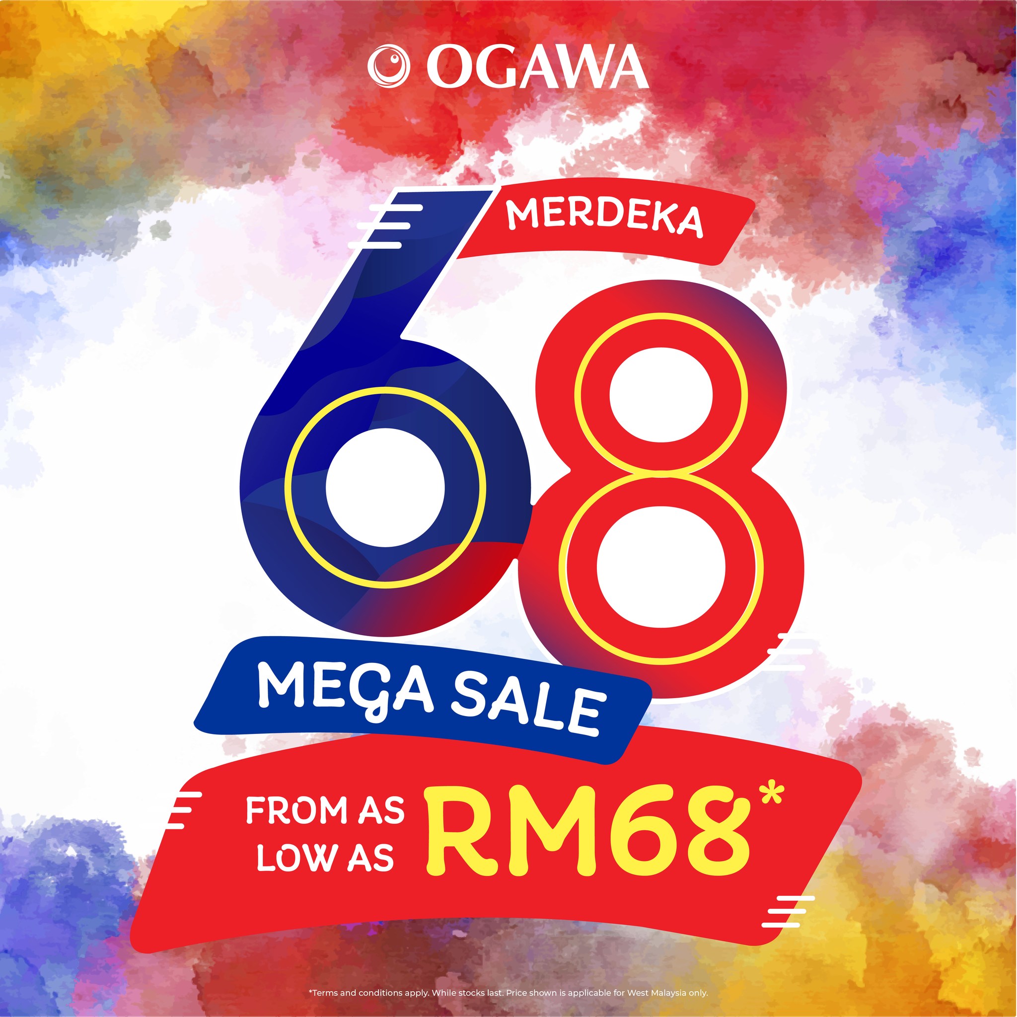 Ogawa Merdeka 68 Mega Sale promotional image