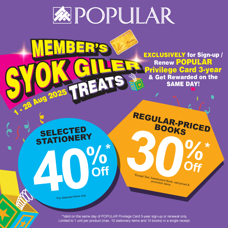 Promotional image for POPULAR's Syok Giler Treats