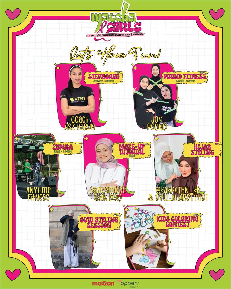 Matcha & Girls activities at Toppen Shopping Centre
