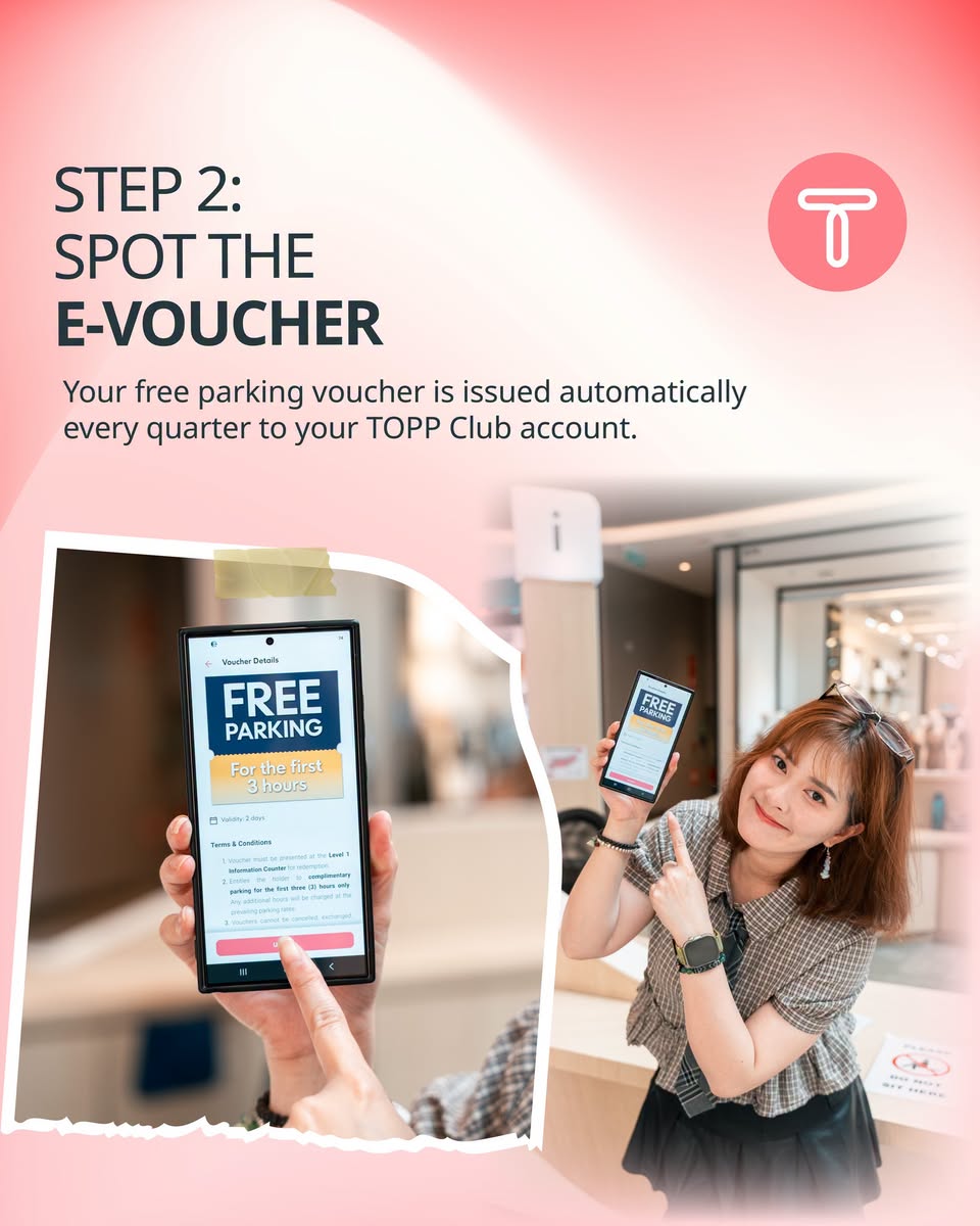 Toppen free parking e-voucher