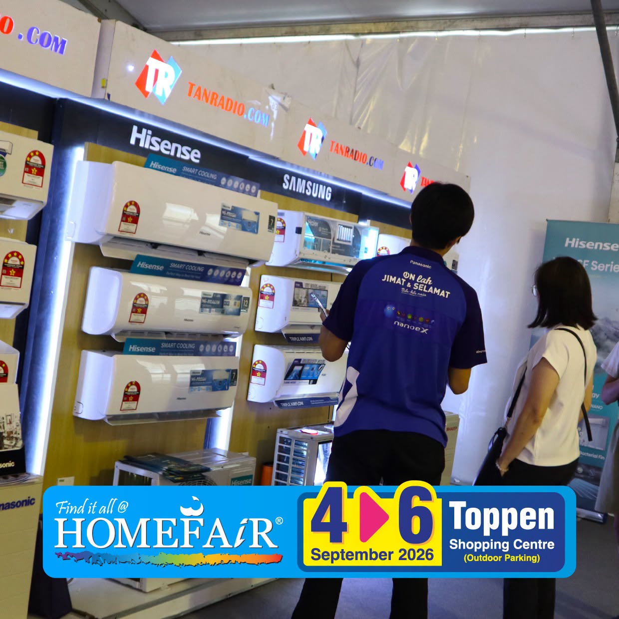 Hisense and Samsung air conditioners at HOMEFAiR Great Sale