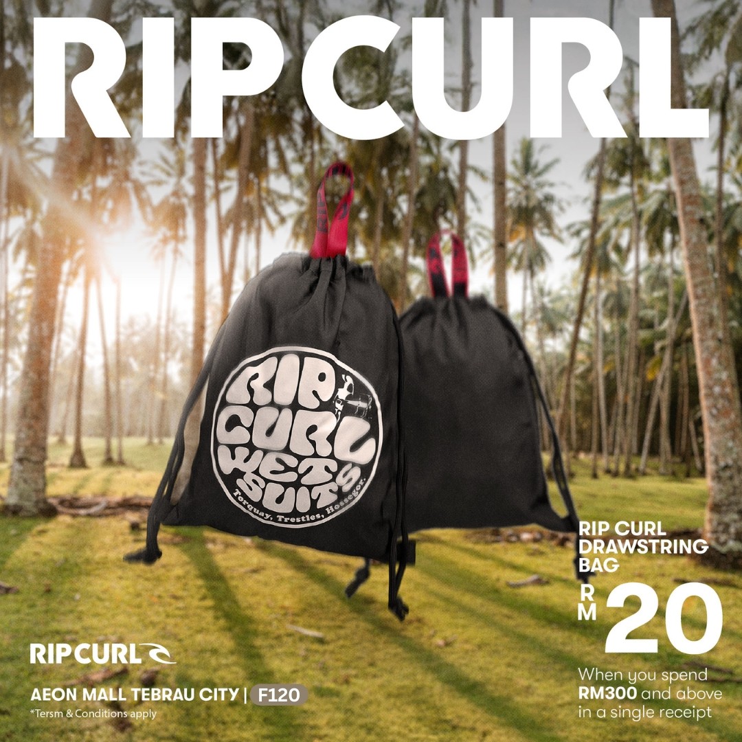Rip Curl Exclusive Drawstring Bag: Limited Time Offer!