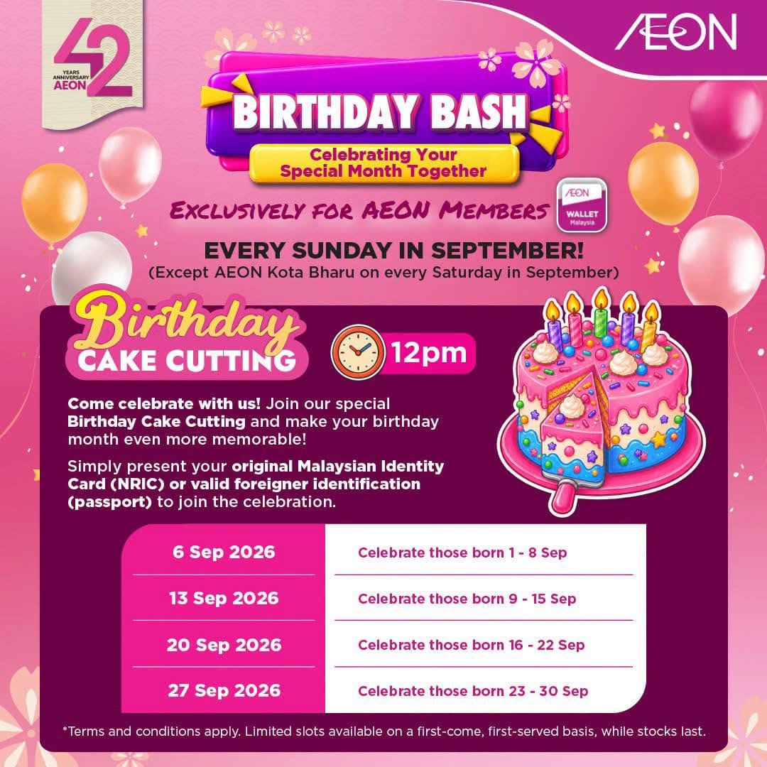 AEON Birthday Cake Cutting celebration
