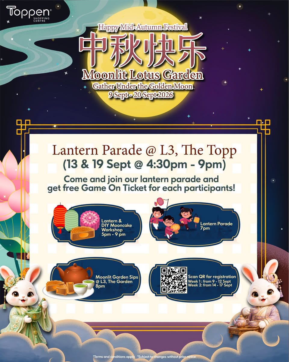 Lantern and DIY Mooncake Workshop at Toppen Shopping Centre This Mid-Autumn