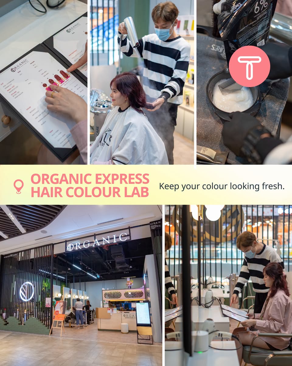 Organic Express hair colour service