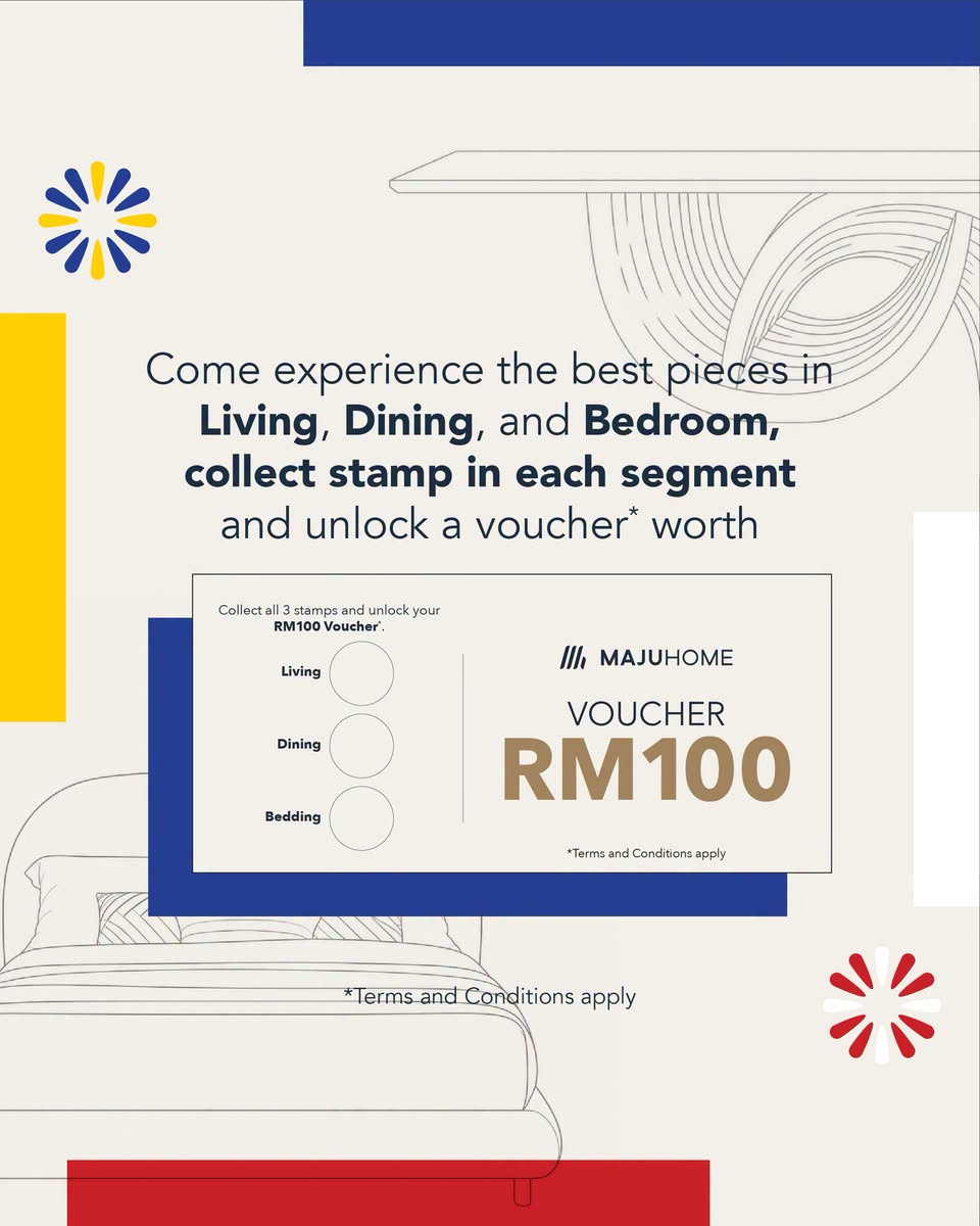 MAJUHOME stamp collection for RM100 voucher
