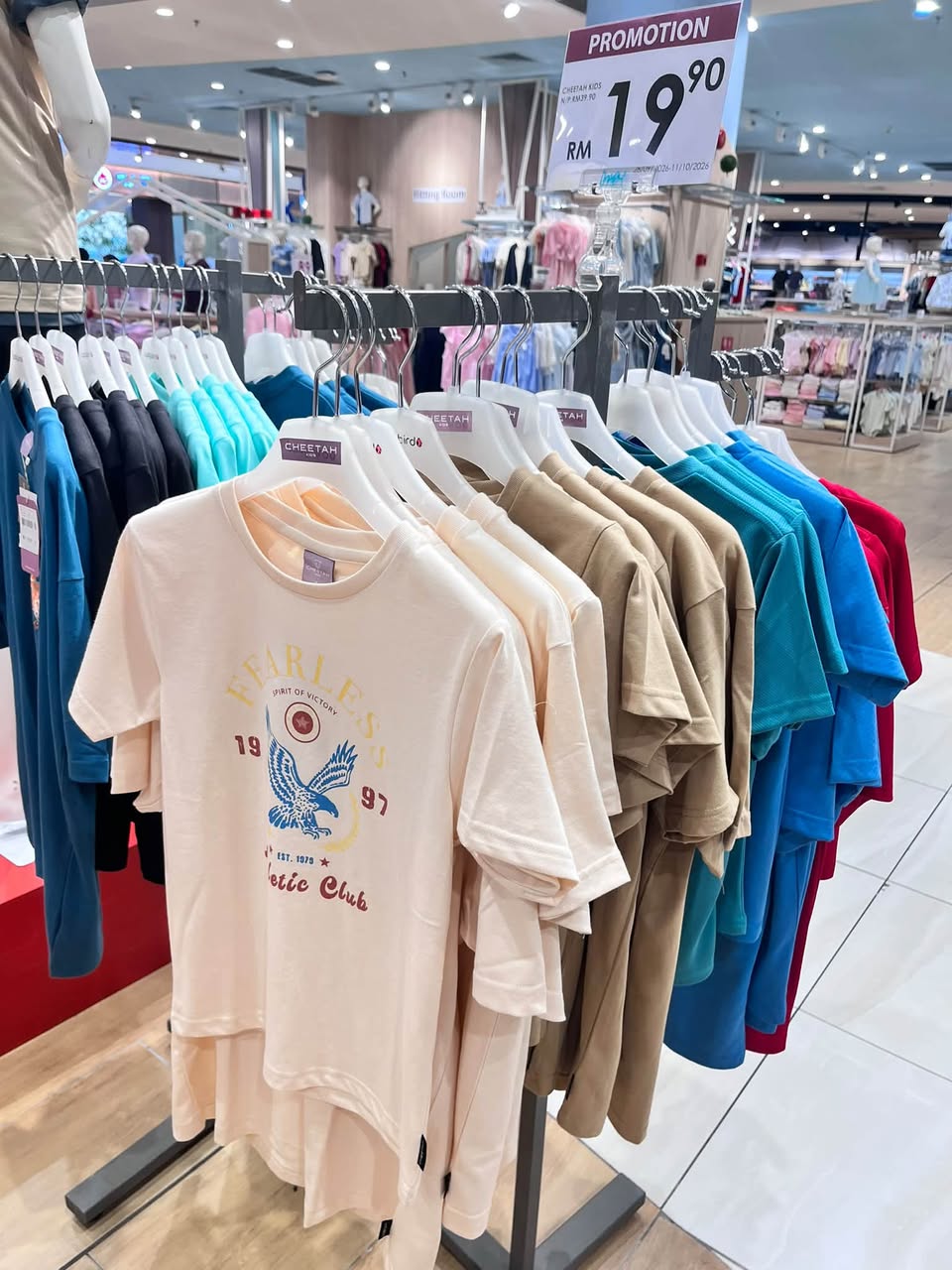 CHEETAH KIDS t-shirts at Aeon Tebrau City