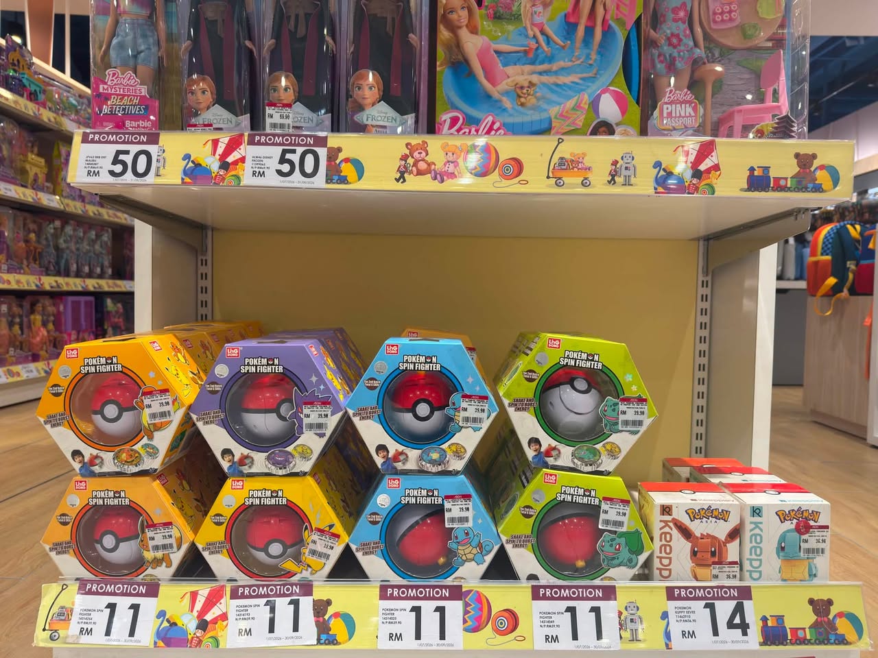 Pokémon Spin Fighter at RM11 at Tebrau City Toys Department