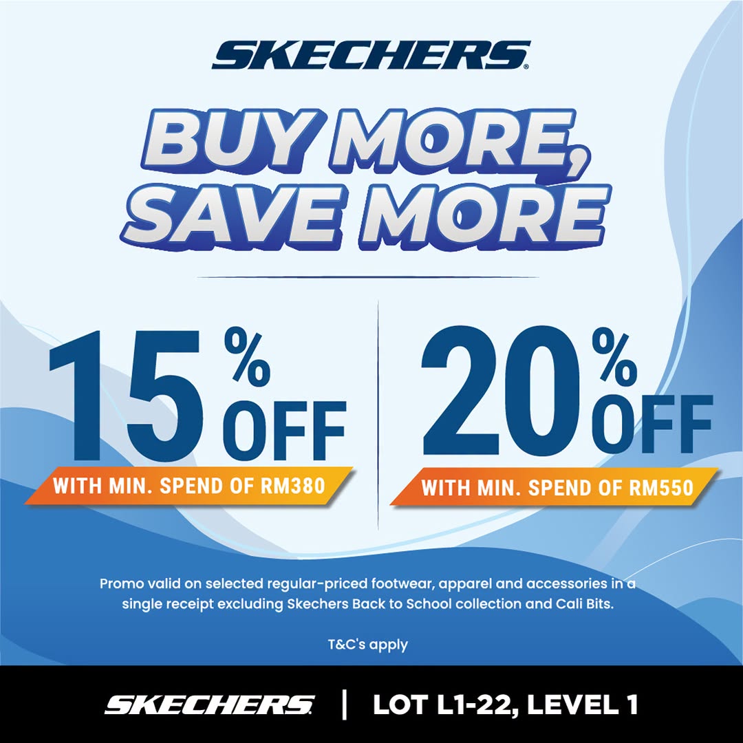 Skechers Buy More Save More: Up to 20% Off at Toppen