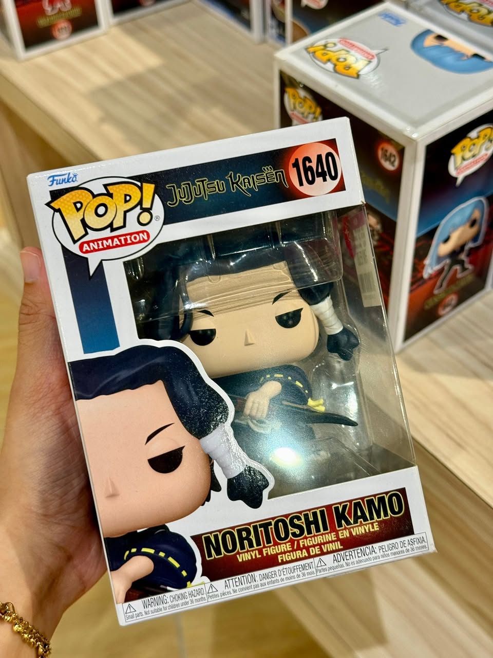 Jujutsu Kaisen Funko Pop figures on promotion