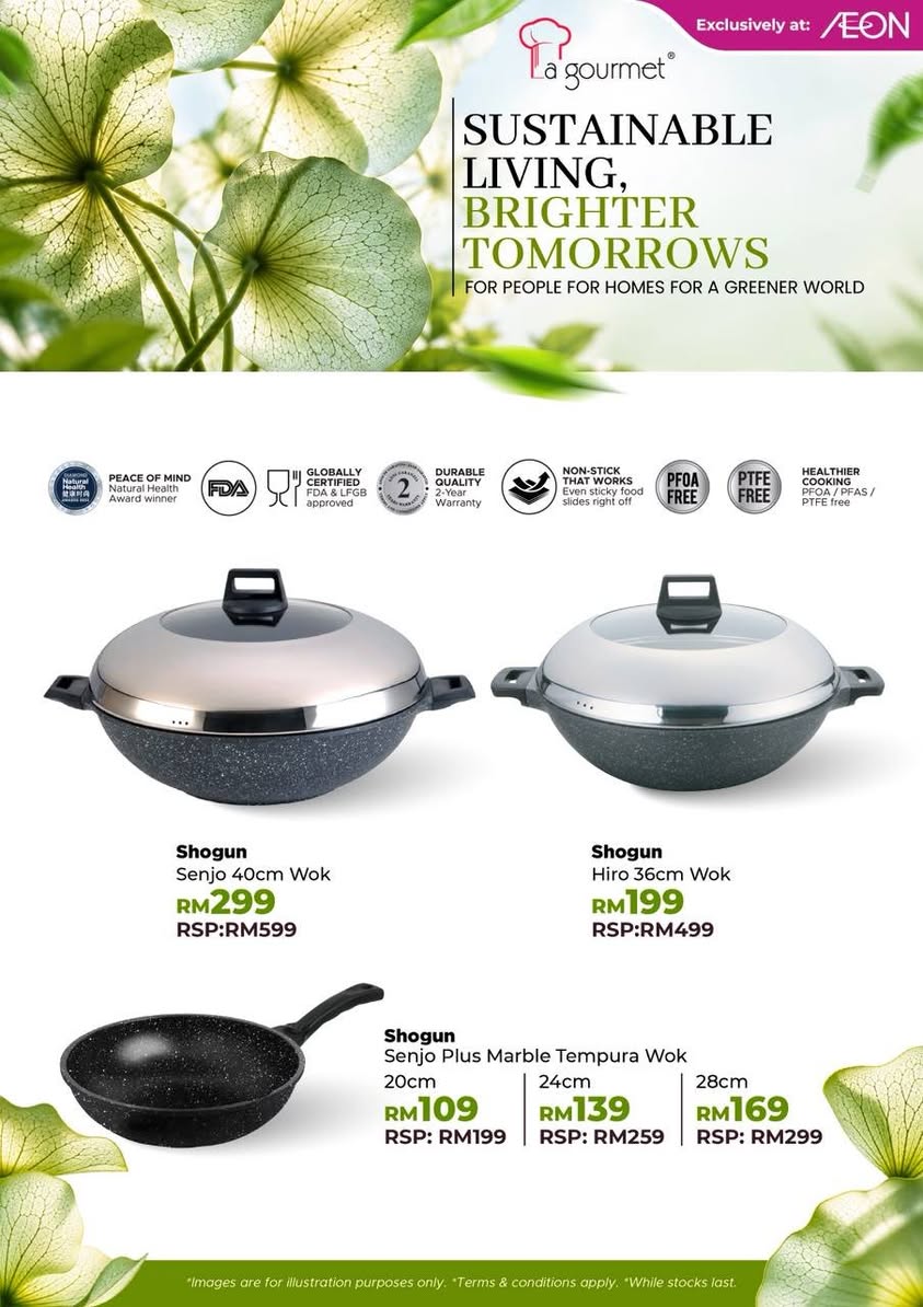 Shogun wok prices at Aeon Tebrau City
