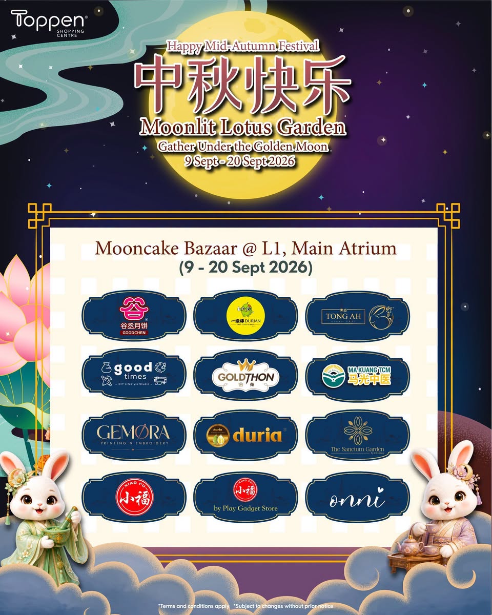 Mooncake Bazaar at Toppen Shopping Centre L1 Main Atrium