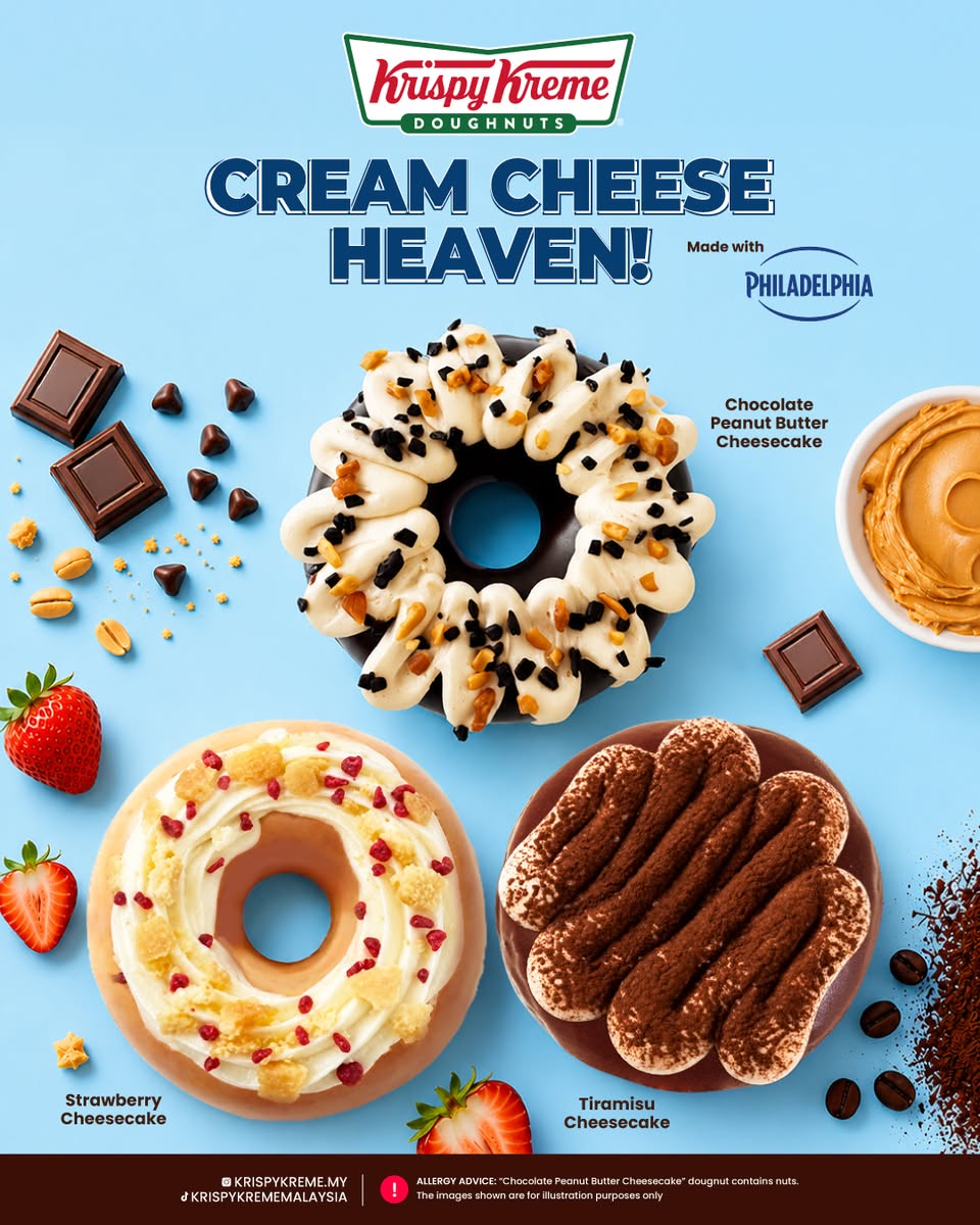 Krispy Kreme Cream Cheese Heaven doughnuts