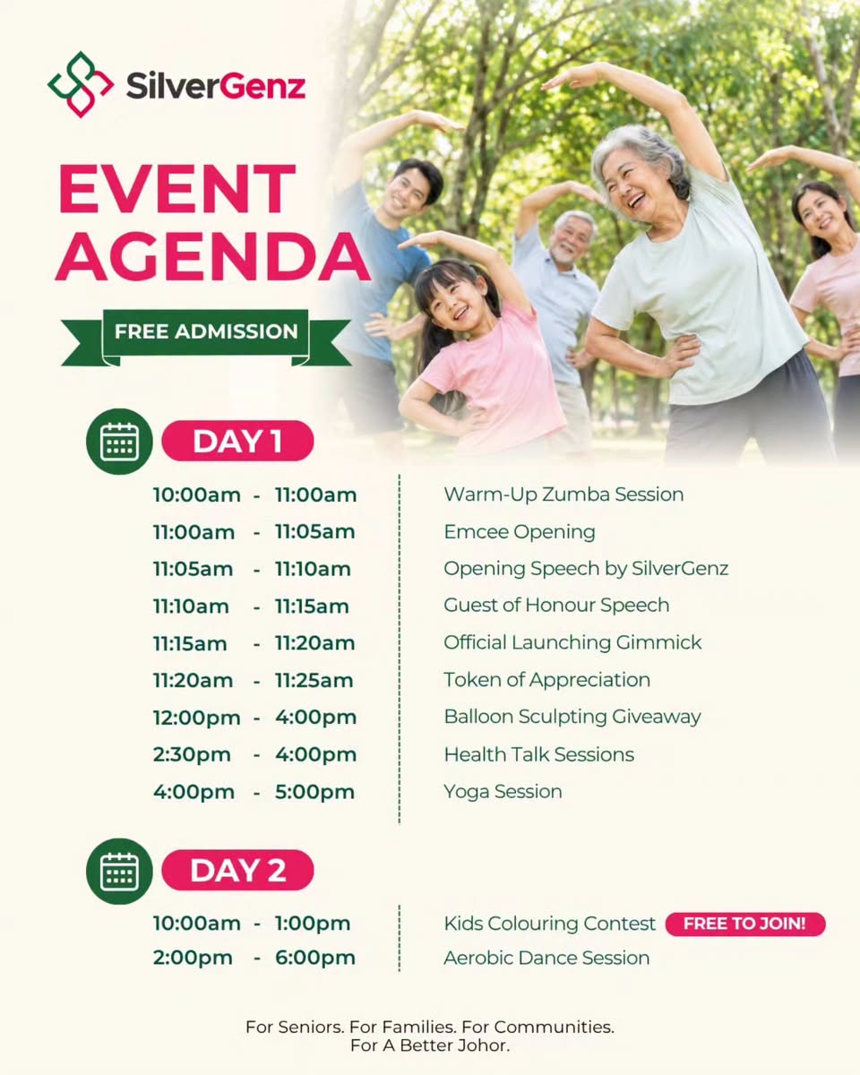SilverGenZ event agenda