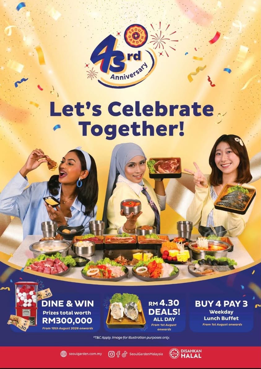 Seoul Garden 43rd anniversary promotion