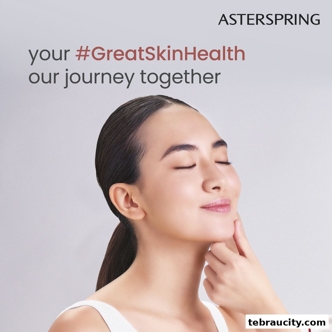 A woman with closed eyes and a gentle smile, receiving skincare treatment.