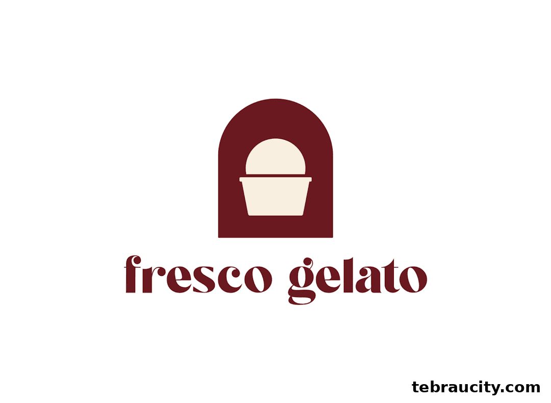 The Fresco Gelato logo features a stylized ice cream cup within an archway.