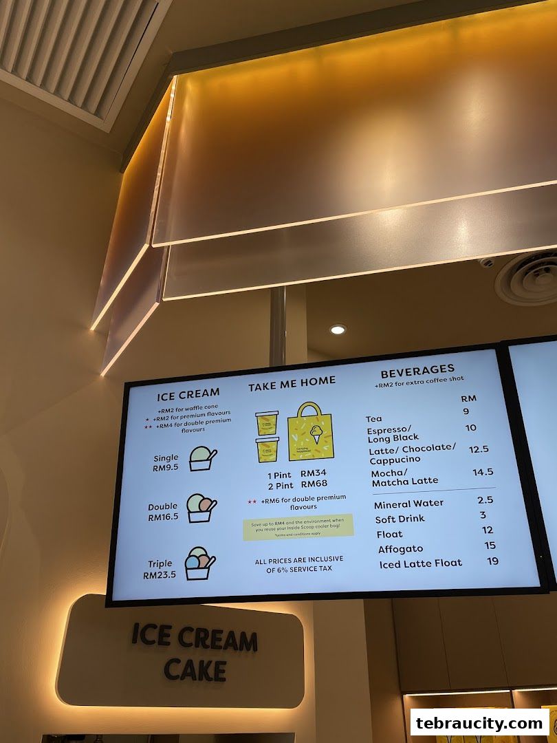 Inside Scoop AEON Mall Tebrau City