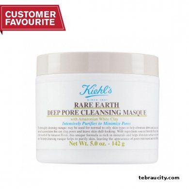 A Kiehl's Rare Earth Deep Pore Cleansing Masque with Amazonian White Clay.