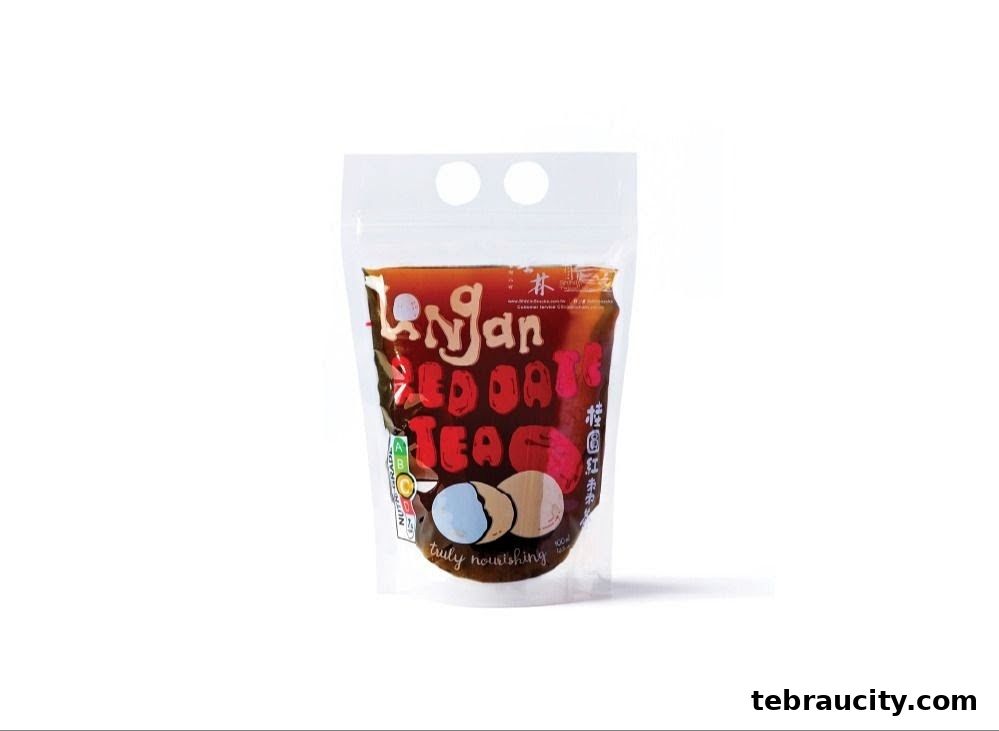A pouch of Shihlin Taiwan Street Snacks Longan Red Date Tea.