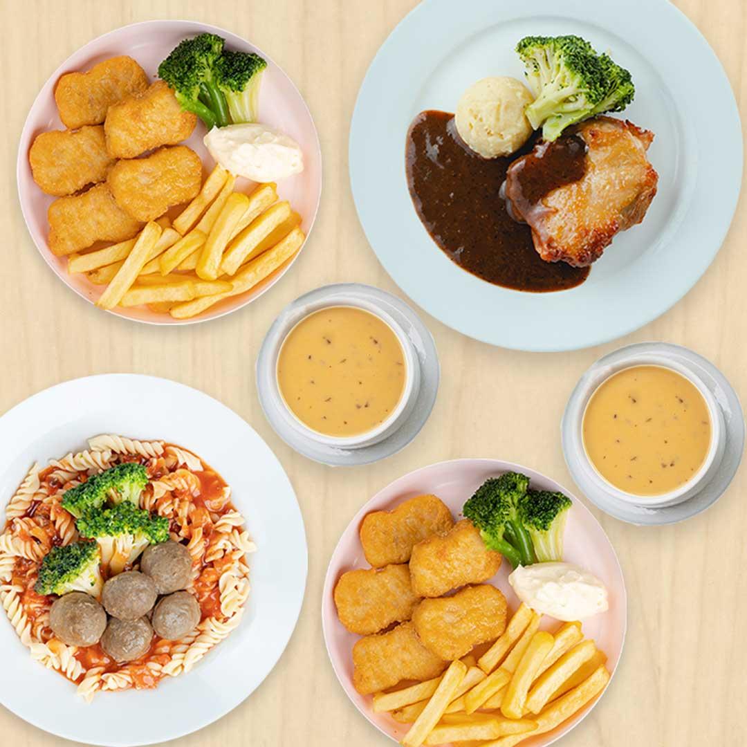 Weekday family combo meal at IKEA Tebrau Swedish Restaurant