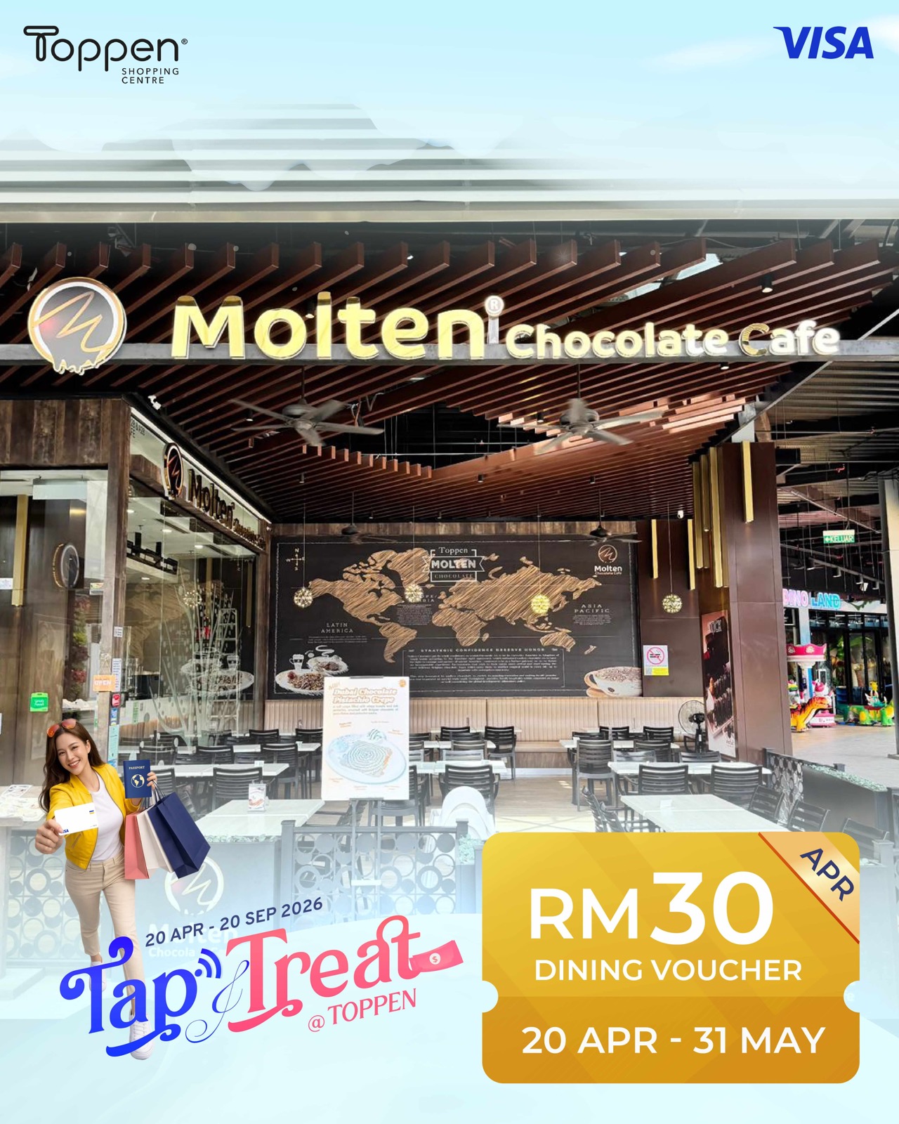 Toppen Visa Tap and Treat dining voucher redemption details