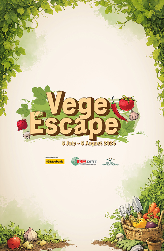 Gift with purchase display at the Vege Escape Maybank collaboration